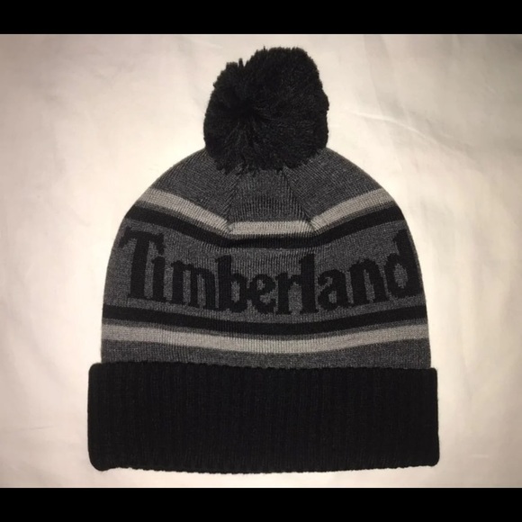 🖤 Timberland Color Block Pom Beanie NWT 🖤 - Picture 3 of 5